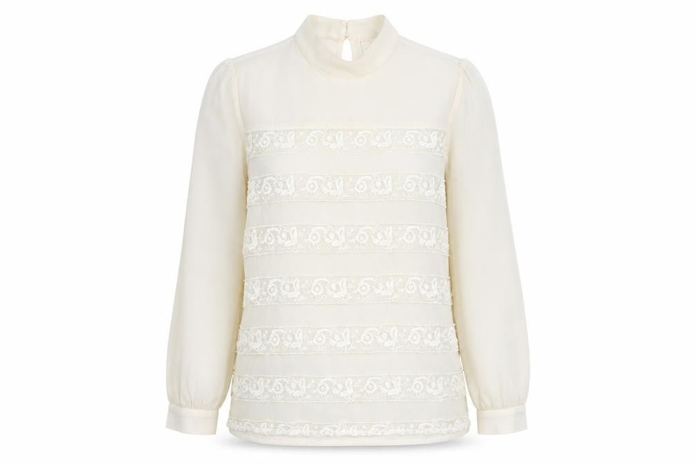 Womens UK Size 14 NEXT Ivory Tunic Blouse