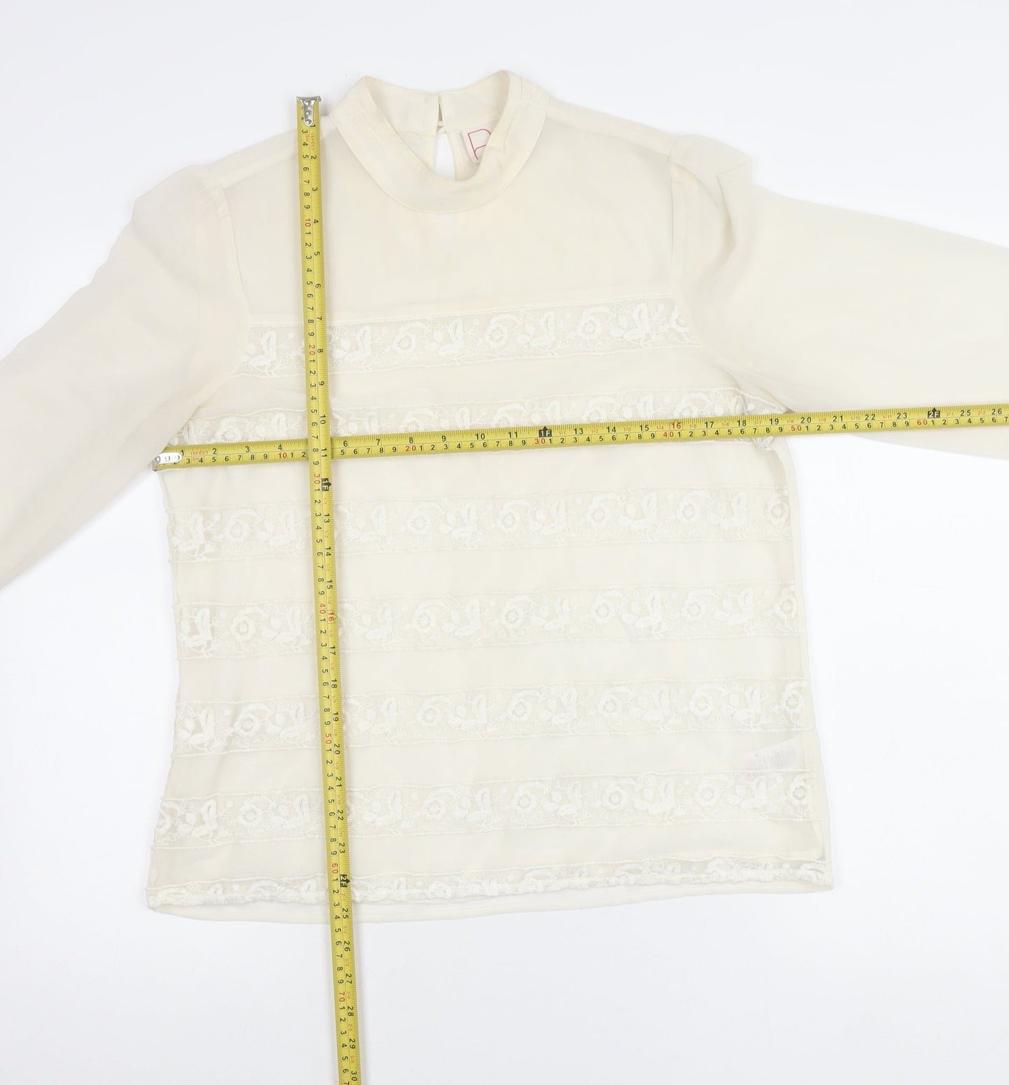 Womens UK Size 14 NEXT Ivory Tunic Blouse