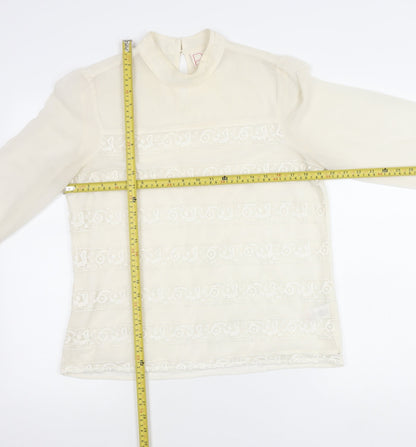 Womens UK Size 14 NEXT Ivory Tunic Blouse