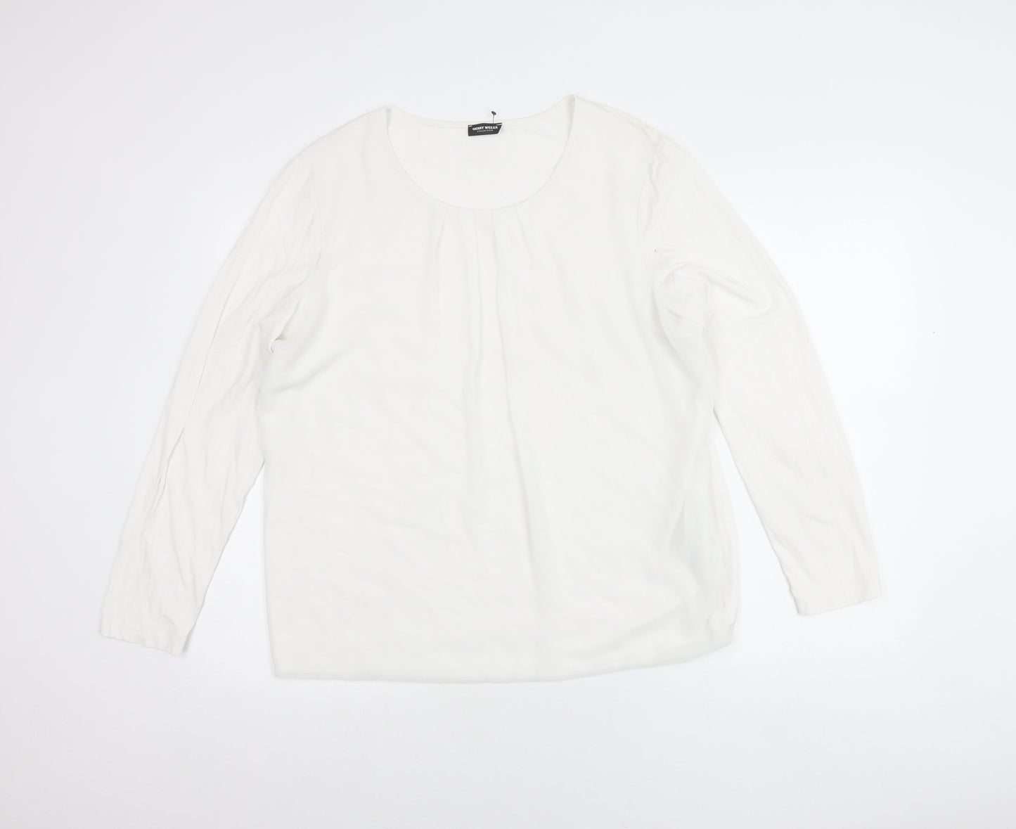 Womens UK Size 16 Gerry Weber White Basic Blouse