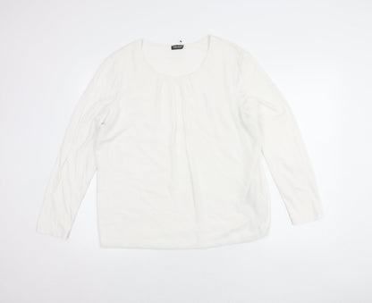 Womens UK Size 16 Gerry Weber White Basic Blouse