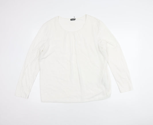 Womens UK Size 16 Gerry Weber White Basic Blouse