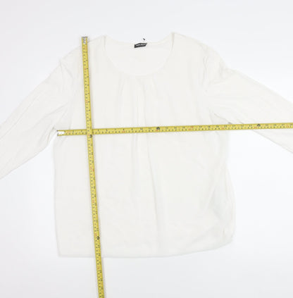 Womens UK Size 16 Gerry Weber White Basic Blouse