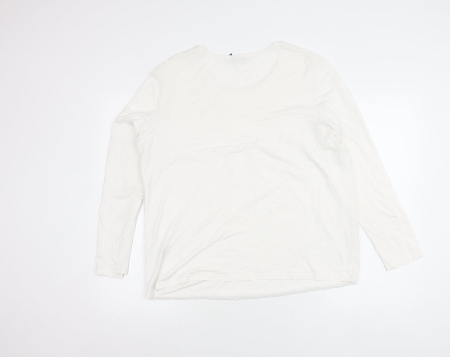 Womens UK Size 16 Gerry Weber White Basic Blouse