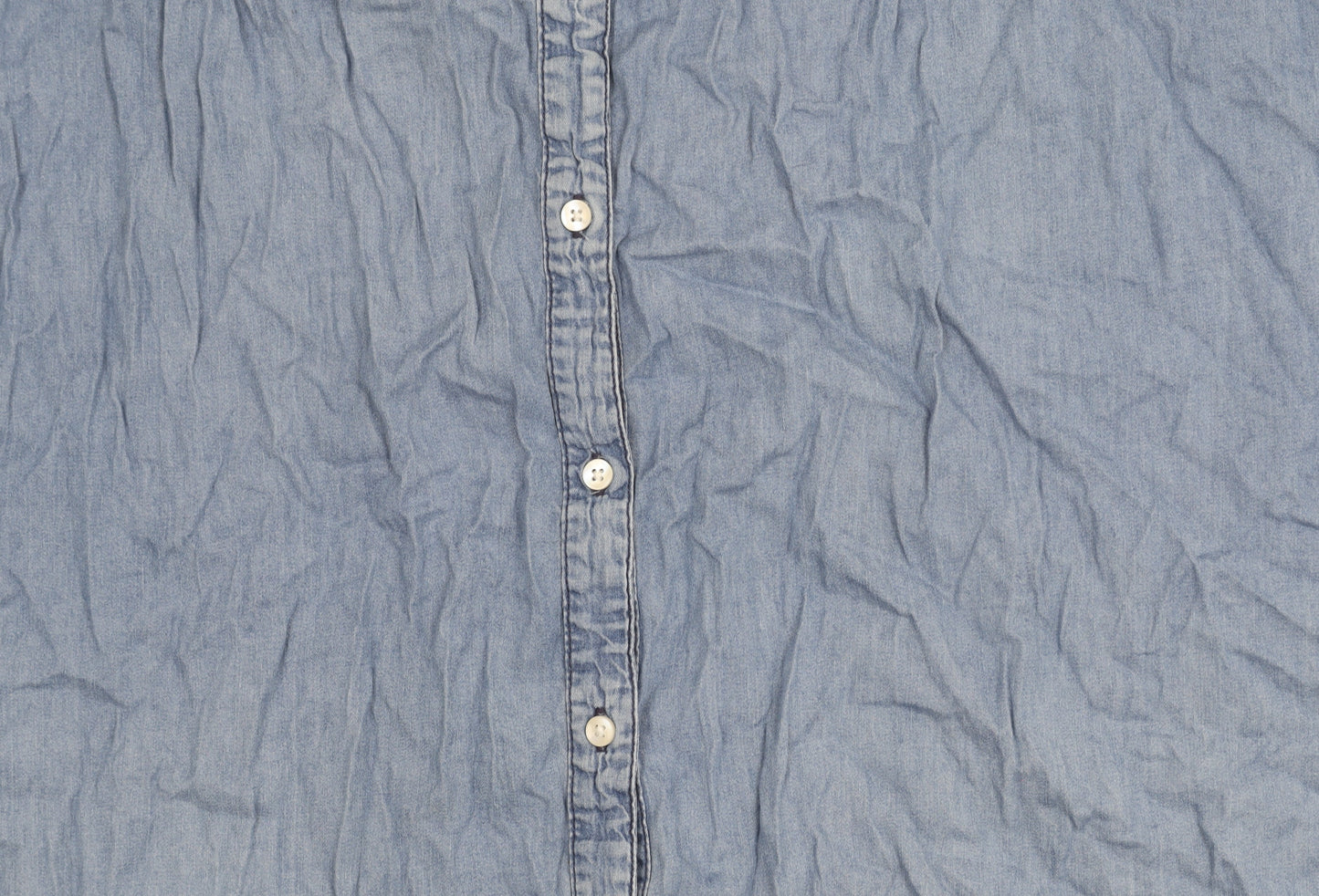 H&M Maternity Blue Chambray Shirt Dress Women XL Casual Workwear