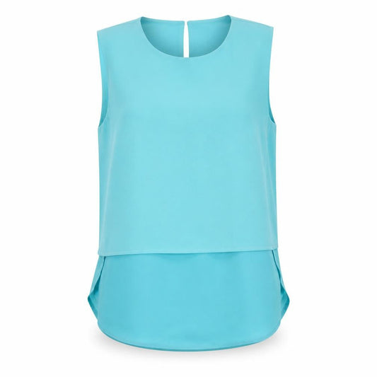 Womens UK Size 12 Whistles Blue Basic Blouse