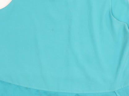 Womens UK Size 12 Whistles Blue Basic Blouse