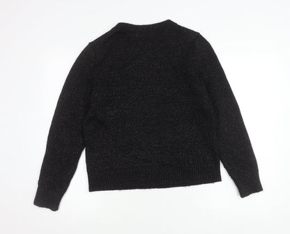 GAP Women’s Black L Pullover Jumper Crew Neck Long Sleeve Knit
