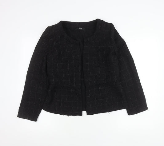 Moda at George Womens Black Bouclé Blazer Jacket Size 12