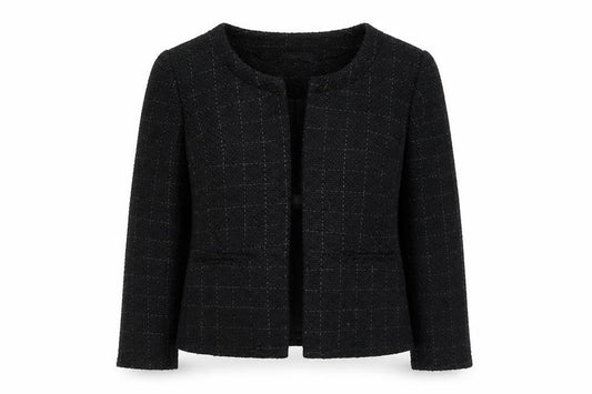 Moda at George Womens Black Bouclé Blazer Jacket Size 12