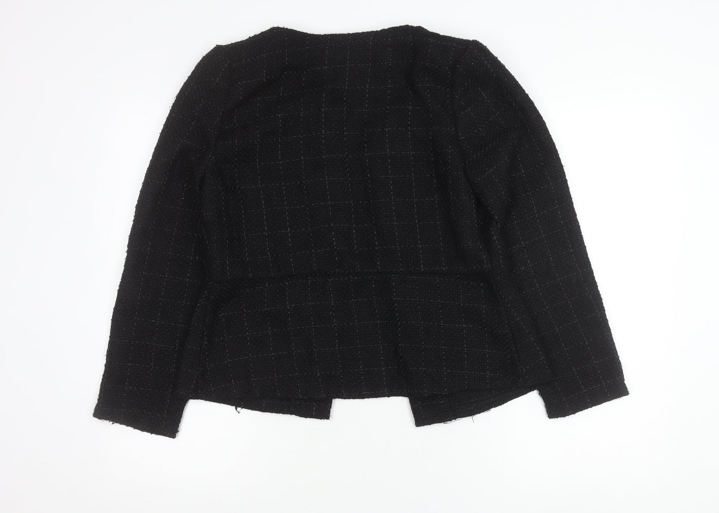 Moda at George Womens Black Bouclé Blazer Jacket Size 12