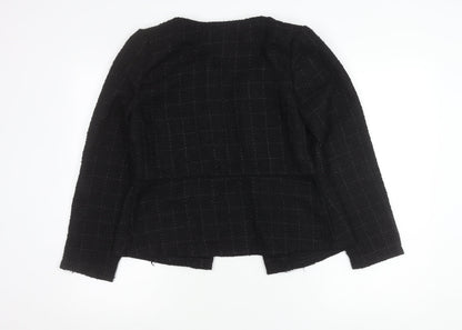 Moda at George Womens Black Bouclé Blazer Jacket Size 12