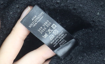 Moda at George Womens Black Bouclé Blazer Jacket Size 12