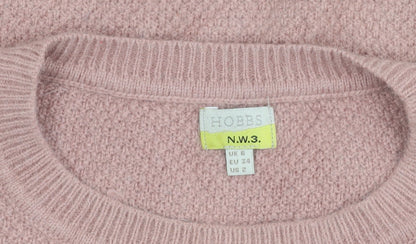 Womens UK Size 6 Hobbs Pink Pullover Jumper