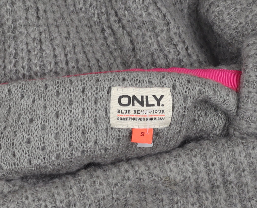 Womens UK Size S Only Grey Pullover Jumper