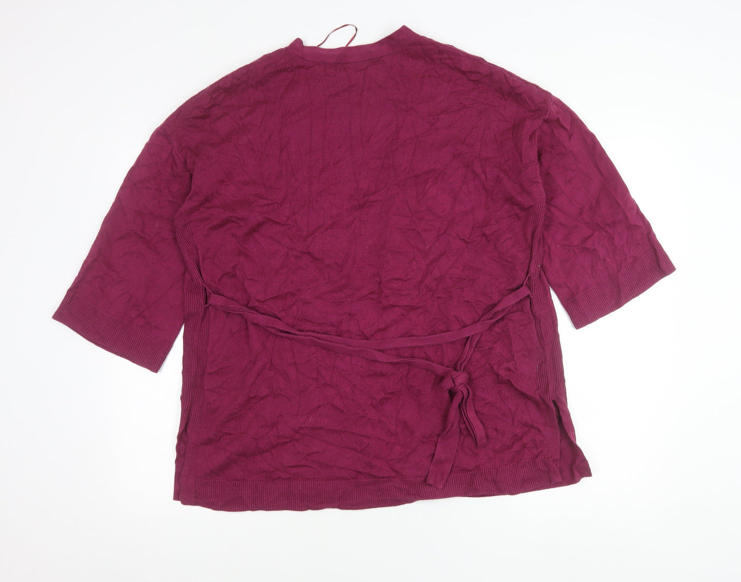 Womens UK Size 14 Laura Ashley Purple Cardigan Jumper