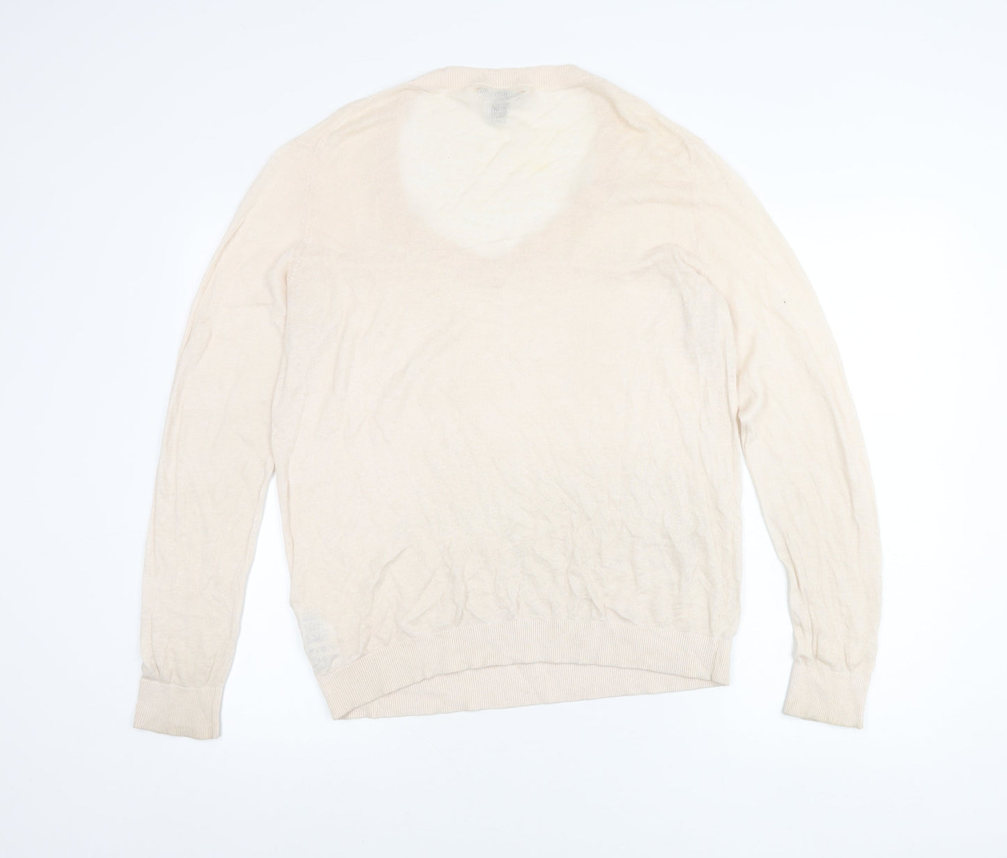 Womens UK Size XL Tommy Hilfiger Beige Pullover Jumper