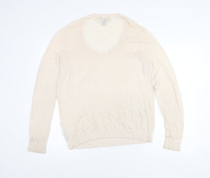 Womens UK Size XL Tommy Hilfiger Beige Pullover Jumper