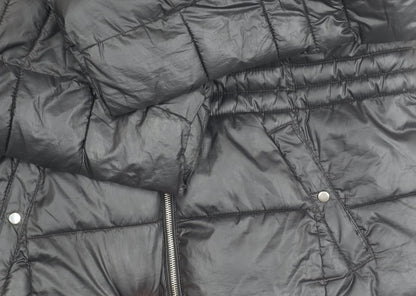 Primark Womens Black XL Puffer Jacket Hooded Quilted Winter Coat