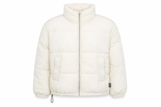 Womens UK Size 12 Pull&Bear Ivory Puffer Jacket