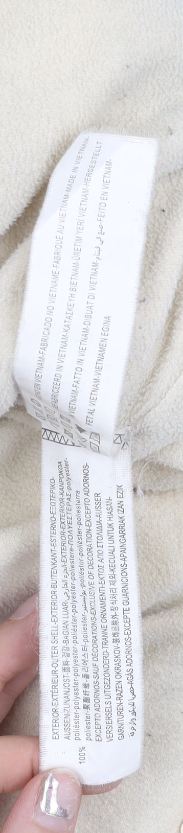 Pull&Bear Womens Ivory Puffer Jacket Size 12 Polyester Casual Winter