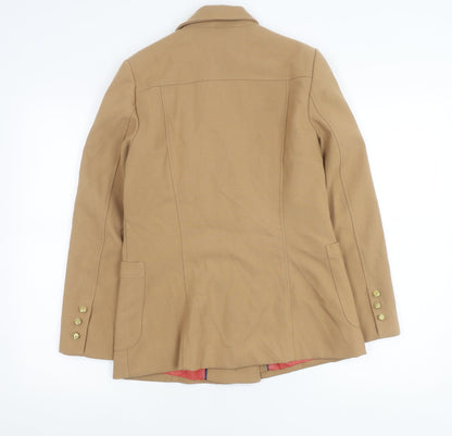H&M Women’s Brown Double-Breasted Blazer Jacket UK 10
