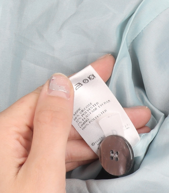 Marks and Spencer Women Grey Pinstripe Petite Suit Jacket Size 8P