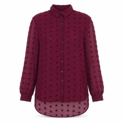 Womens UK Size 14 Wallis Red Blouse Button-Up