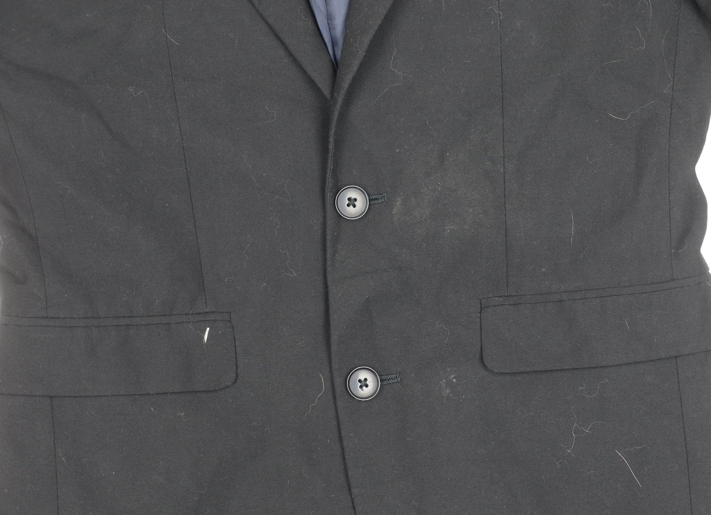 Next Womens Black Suit Jacket Size 10 Regular Tailored Two Button Workwear