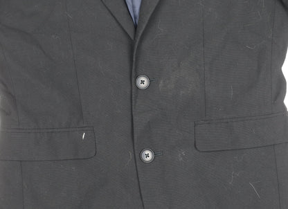 Next Womens Black Suit Jacket Size 10 Regular Tailored Two Button Workwear