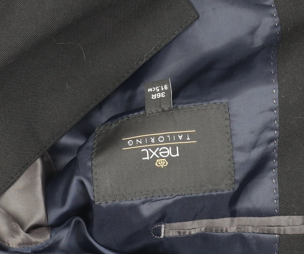 Next Womens Black Suit Jacket Size 10 Regular Tailored Two Button Workwear
