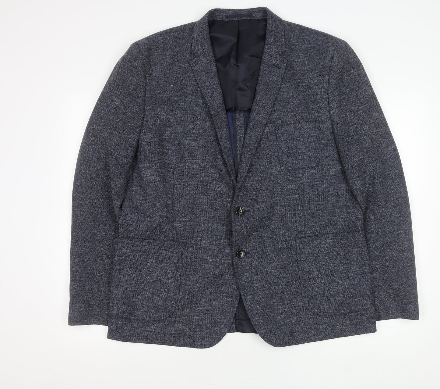 Mens UK Size XL Cedarwood State Regular Blue Suit Jacket