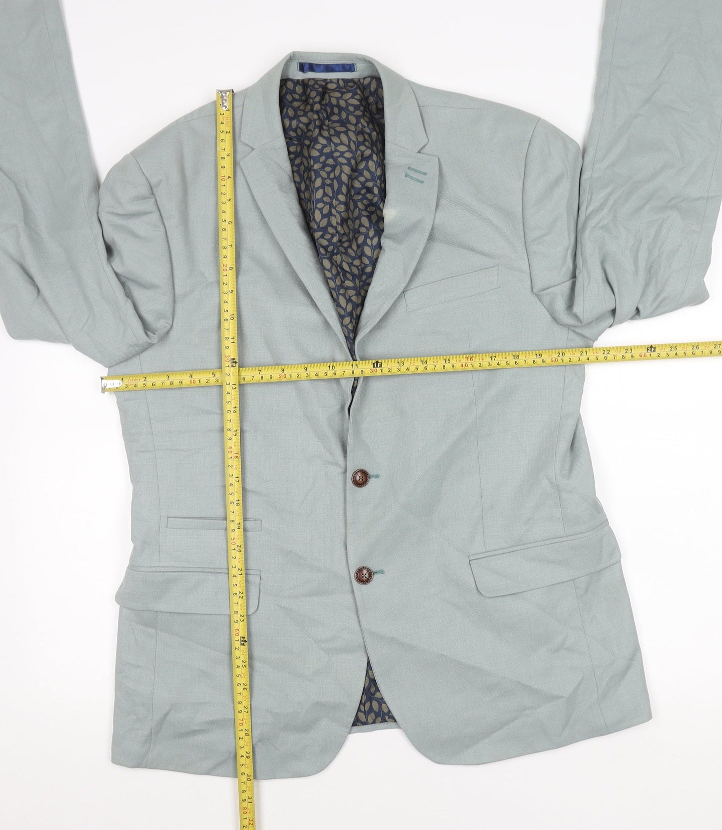 Mens UK Size 44 Antique Rogue Regular Grey Suit Jacket