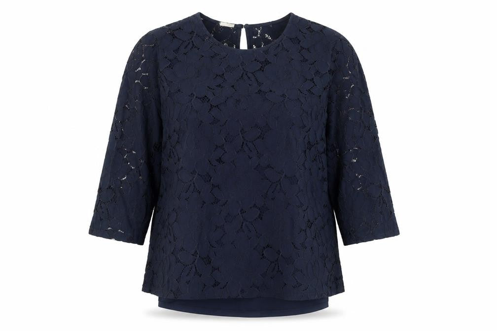 Womens UK Size XL faith and joy Blue Tunic Blouse