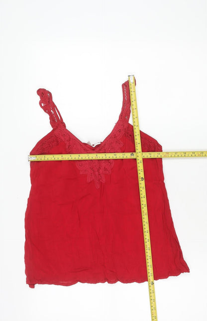 Womens UK Size 12 Wallis Red Camisole Tank