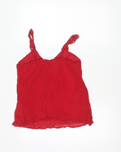 Womens UK Size 12 Wallis Red Camisole Tank