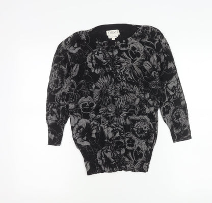 Womens UK Size 6 NEXT Black Tunic Blouse