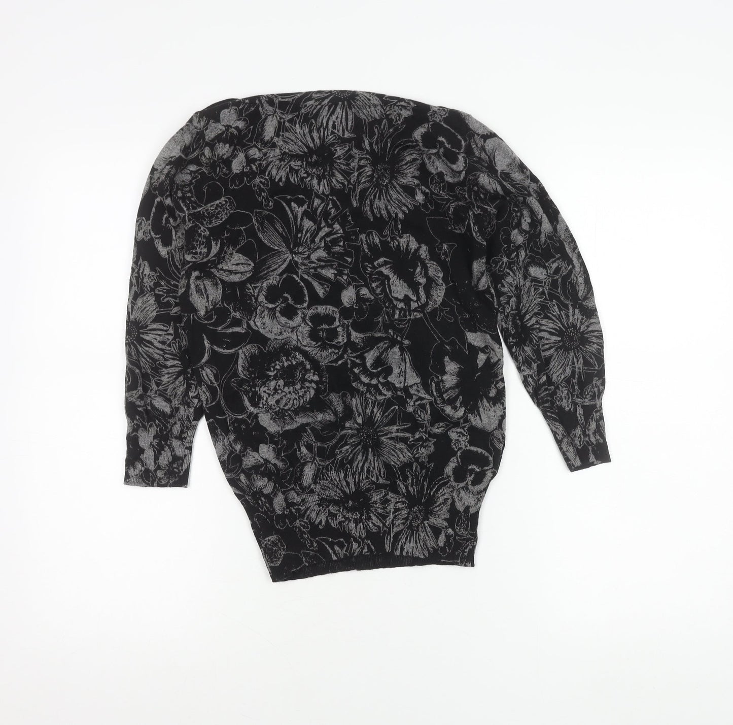 Womens UK Size 6 NEXT Black Tunic Blouse