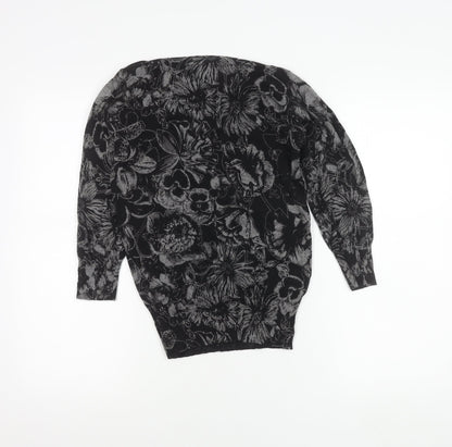Womens UK Size 6 NEXT Black Tunic Blouse