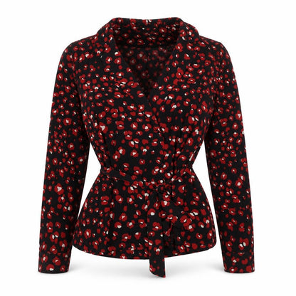Womens UK Size 10 Glamorous Black Wrap Blouse