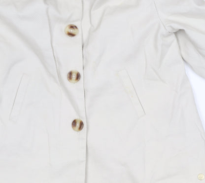 Marks and Spencer Girls Beige Coat 2-3 Years Basic Mid-Length Lined