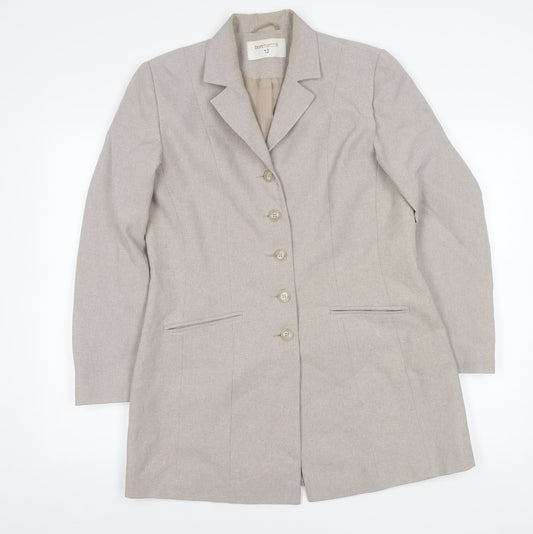 Bonmarché Women’s Beige Size 12 Long Suit Jacket Blazer