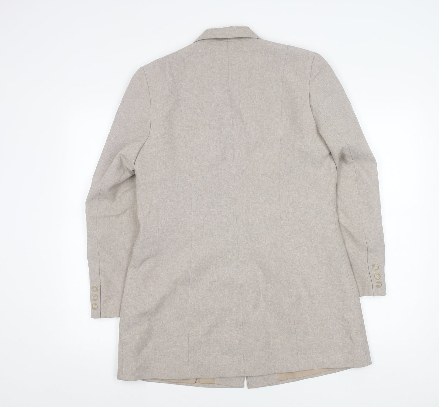 Bonmarché Women’s Beige Size 12 Long Suit Jacket Blazer