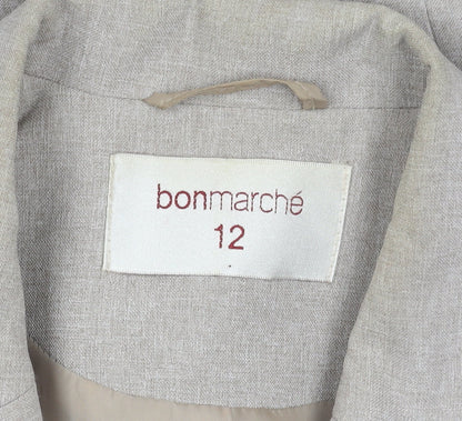 Bonmarché Women’s Beige Size 12 Long Suit Jacket Blazer