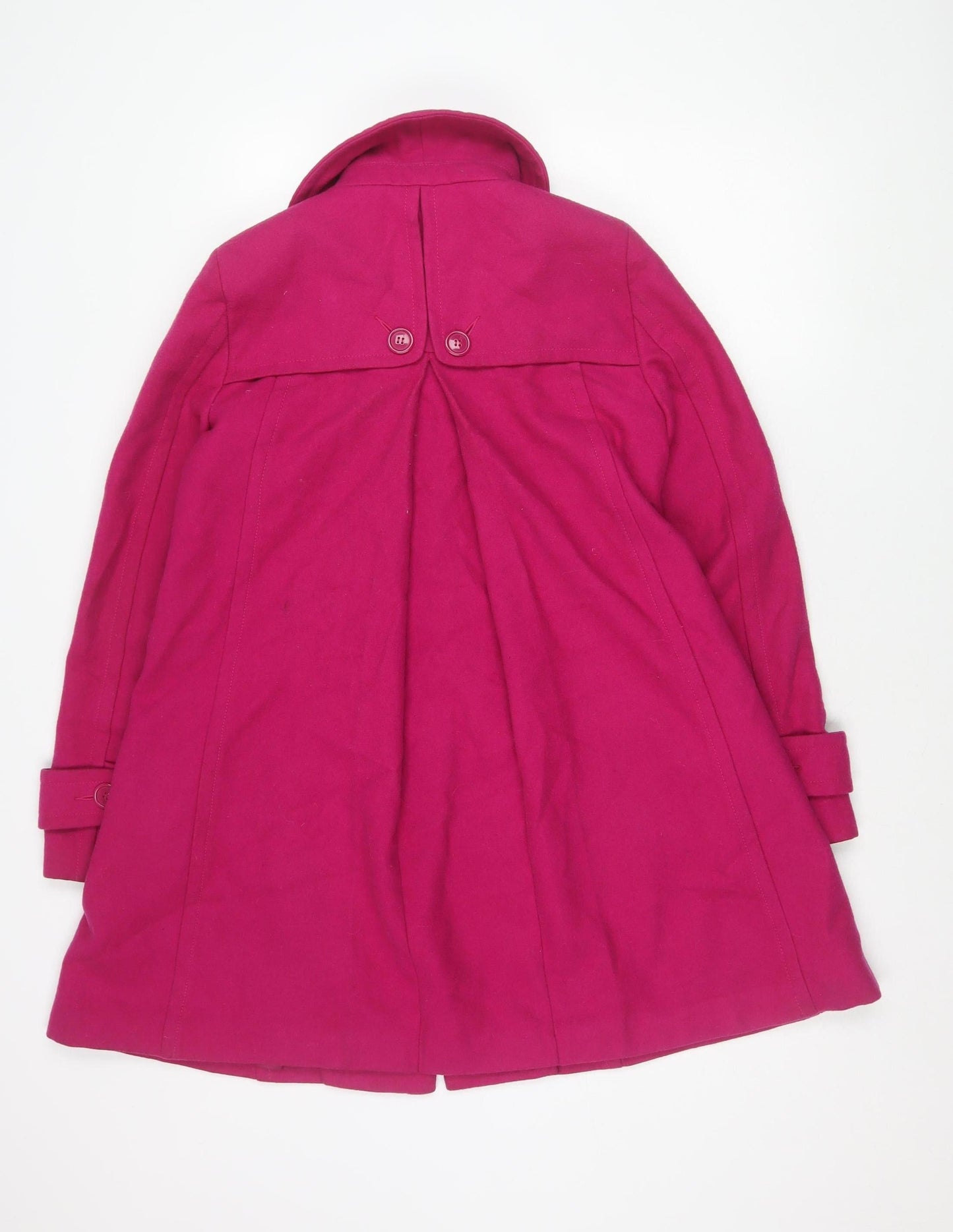 Womens UK Size 10 Warehouse Pink Overcoat