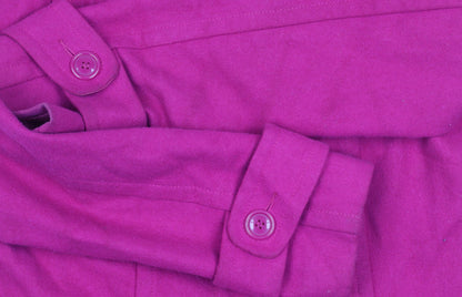 Womens UK Size 10 Warehouse Pink Overcoat