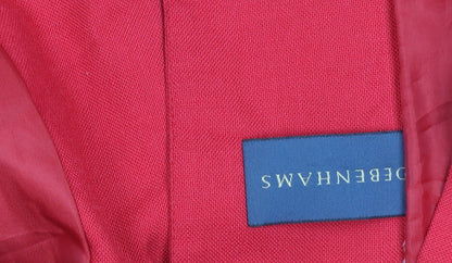 Debenhams Women Red Blazer Size 16 Tailored Single-Breasted Jacket