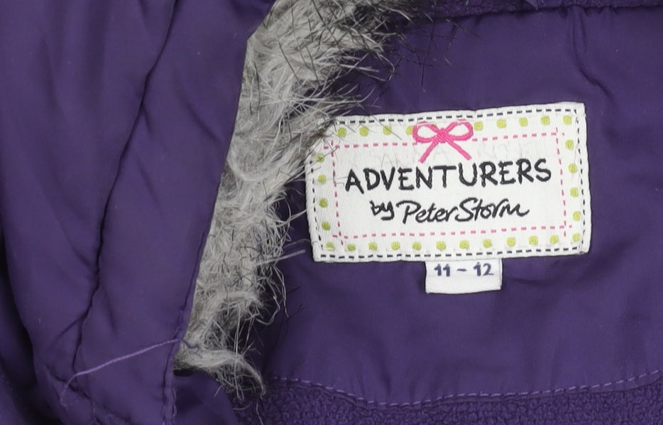 Teens UK Size 11-12 Years Peter Storm Purple Puffer Jacket