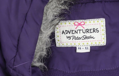 Teens UK Size 11-12 Years Peter Storm Purple Puffer Jacket