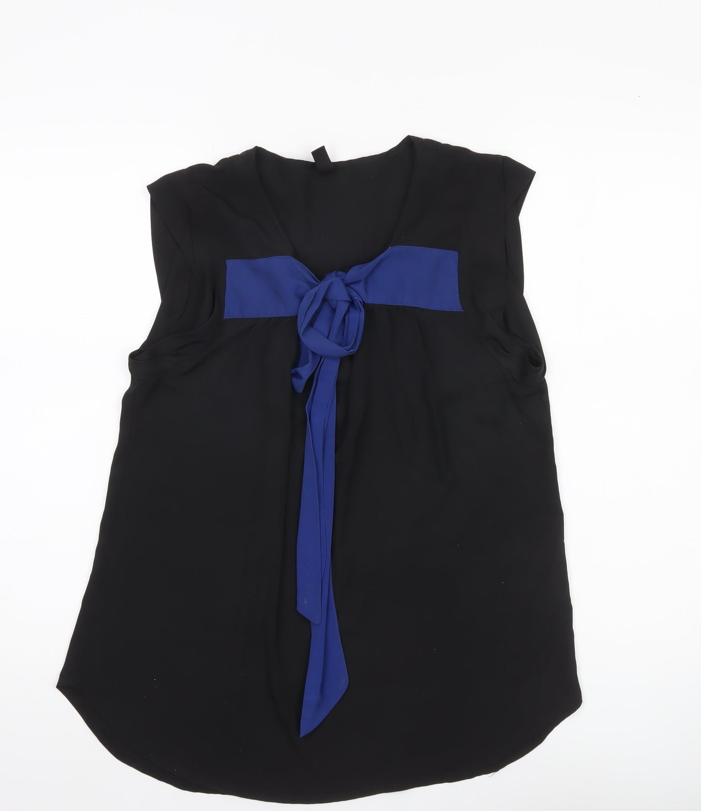 Womens UK Size L VERO MODA Black Tunic Blouse
